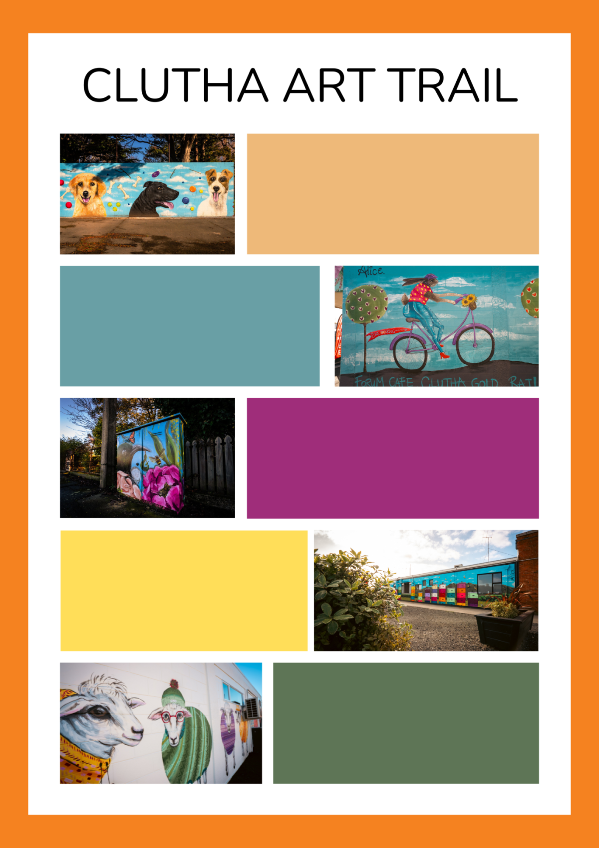 Visual Arts Room Safety and Rules Poster in Colorful Bold Images